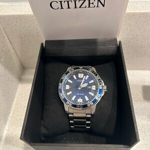 Citizen Men's Sport Silver-Tone Stainless Steel Bracelet Watch 45mm